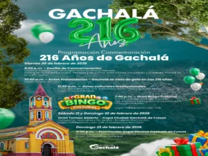 Conmemoración Gachalá 216 Años