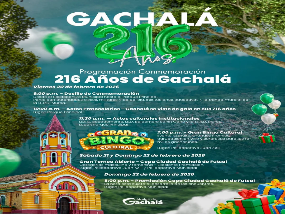 Conmemoración Gachalá 216 Años